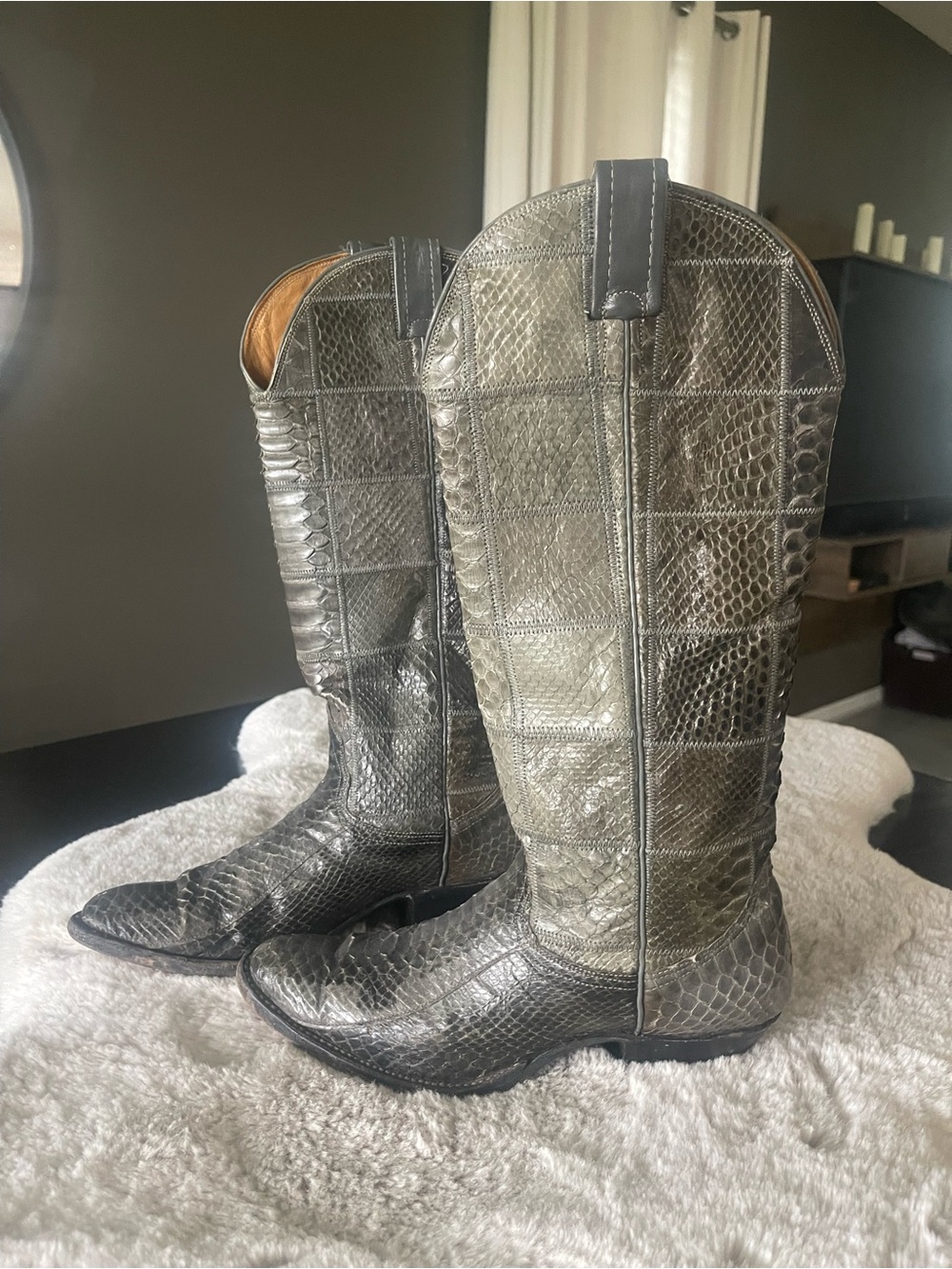 Vintage Nocona Snakeskin Boots